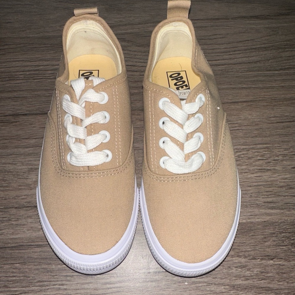 Kids Tan Sneakers